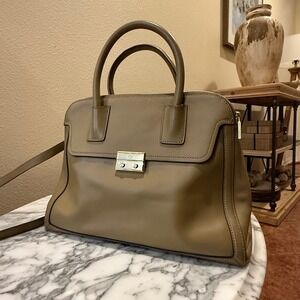 Tory Burch EliseLeather Satchel Handbag Shoulder Bag Top Handle